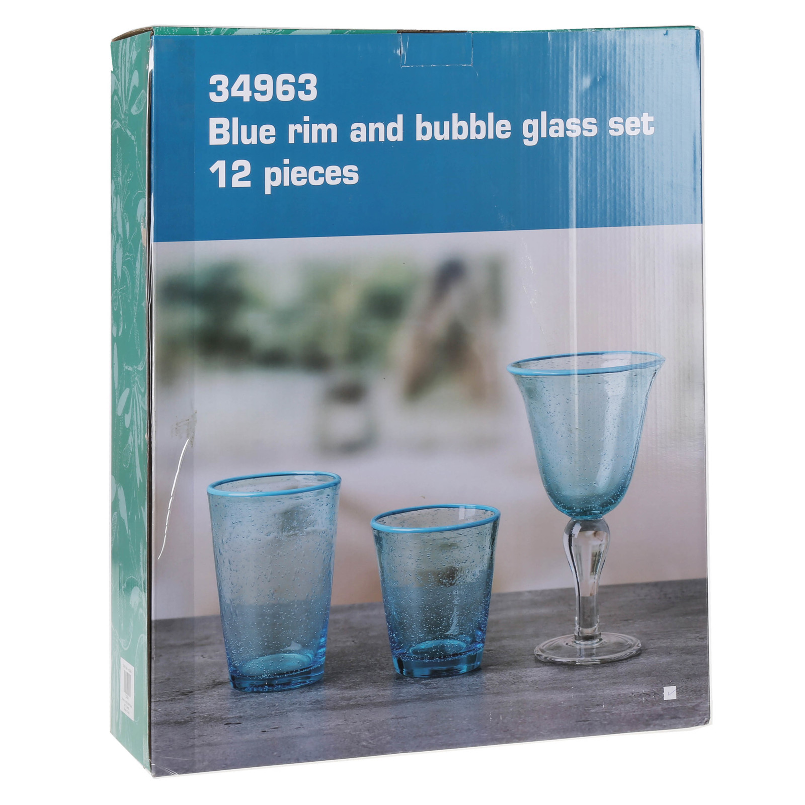 Blue Rim & Bubble Glasses