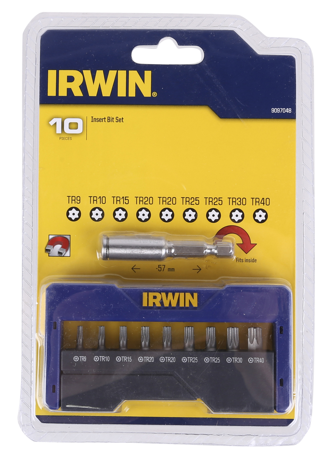 IRWIN 10pc Torx Security Insert Bit Set. TR9 TR40 Includes