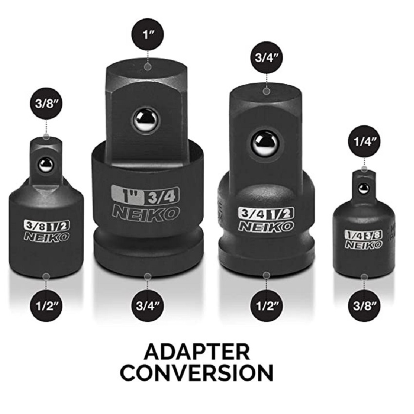 NEIKO Impact Adapter and Reducer 8 Piece Set - need1.com.au