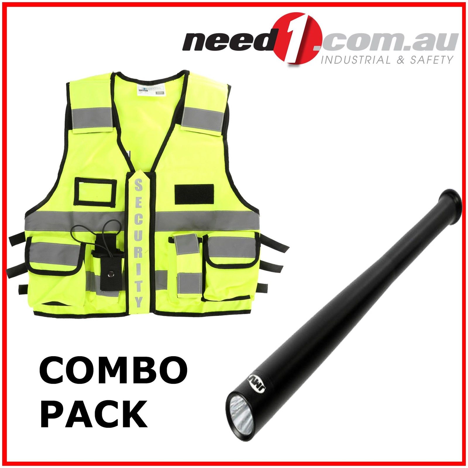 SECTA Security Vest + Baseball Torch Combo 