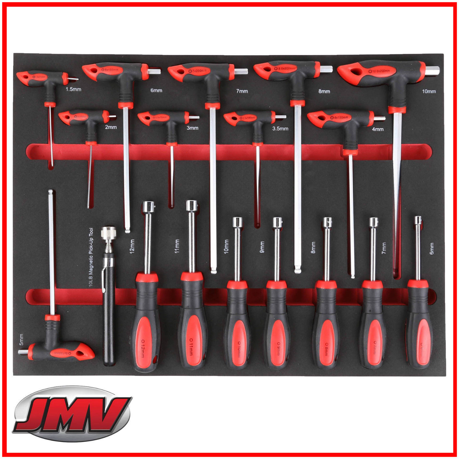 JMV 18pc THandle & Nut Driver Set