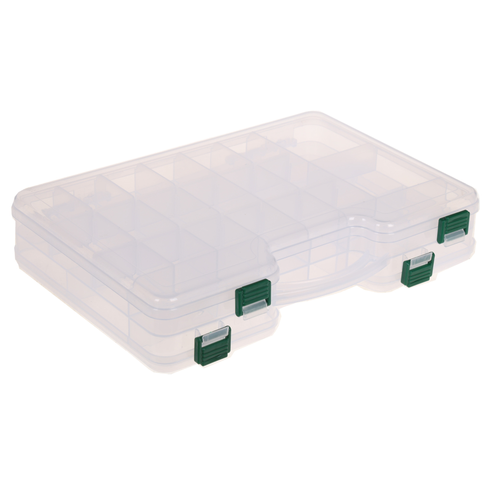 Double Sided Clear Plastic Tackle Box 