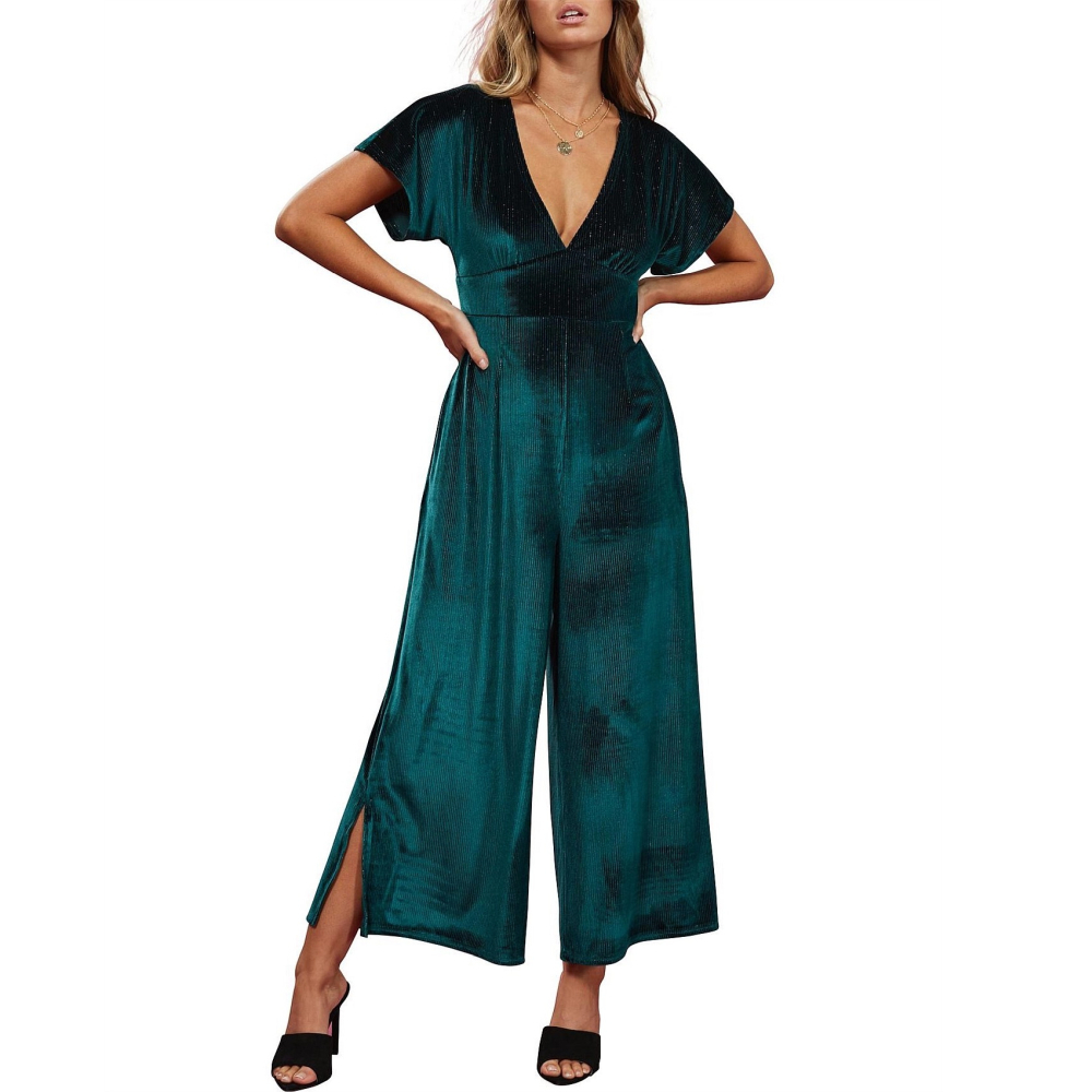 MINK PINK Captivate Velvet Jumpsuit
