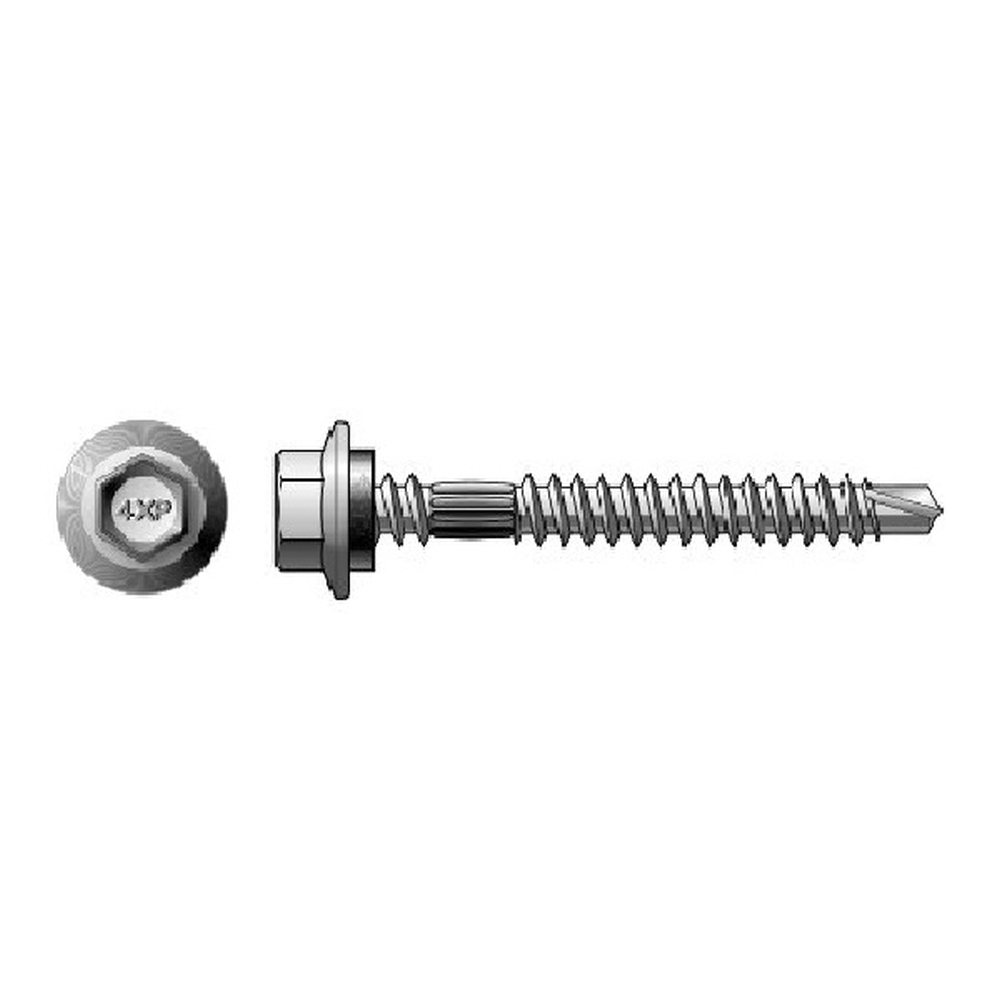 POWERS 1000pk Hex Head Self Drilling Screws M6 x 11 x 50mm