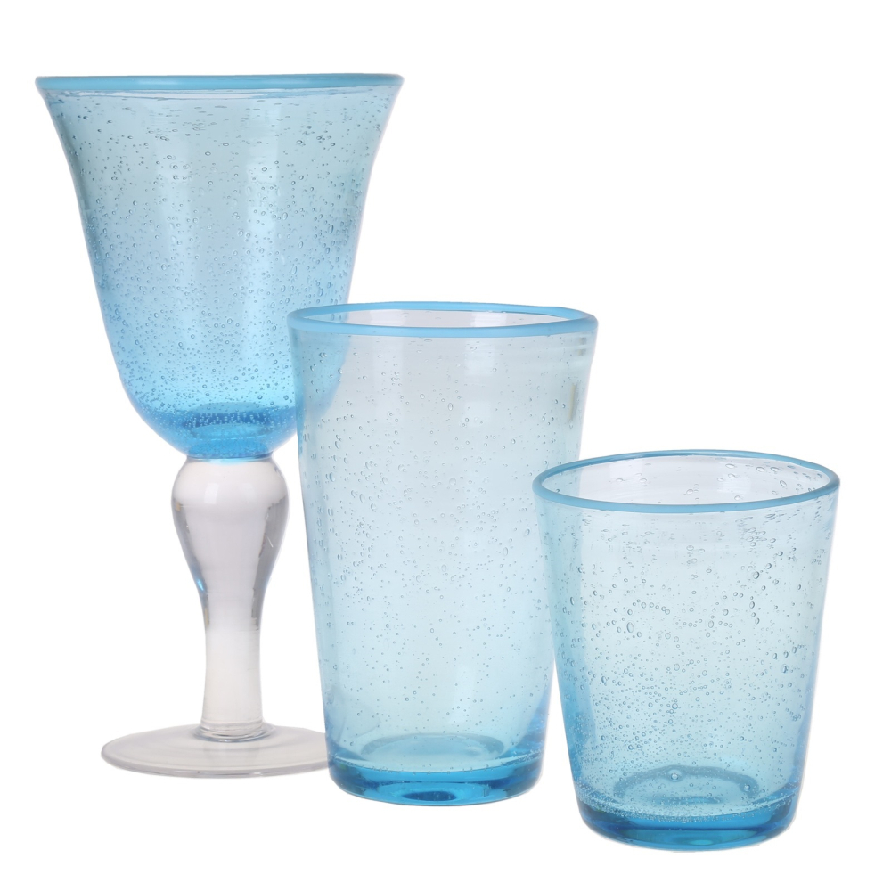Blue Rim & Bubble Glasses
