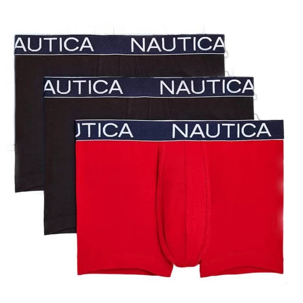 NAUTICA 3pc Men's Boxer Trunks Underwear 