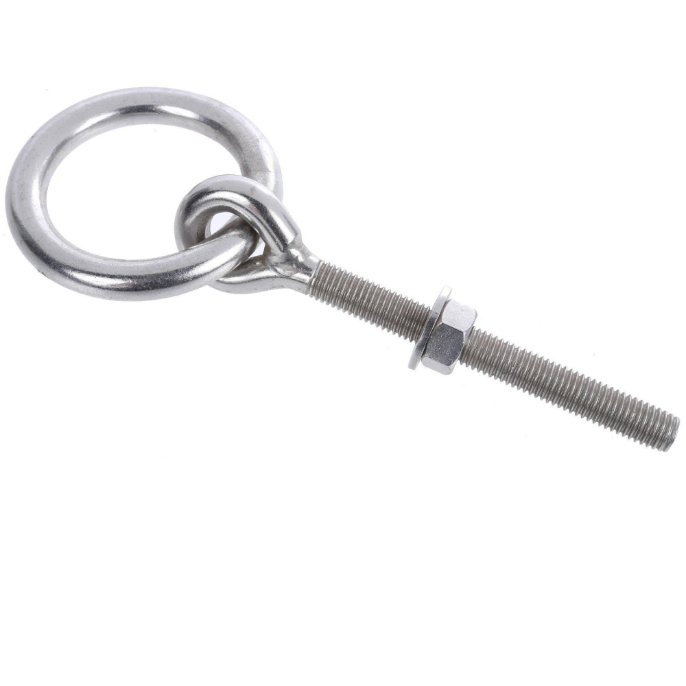 10 x Large Stainless Steel Ring Bolts, Grade 304