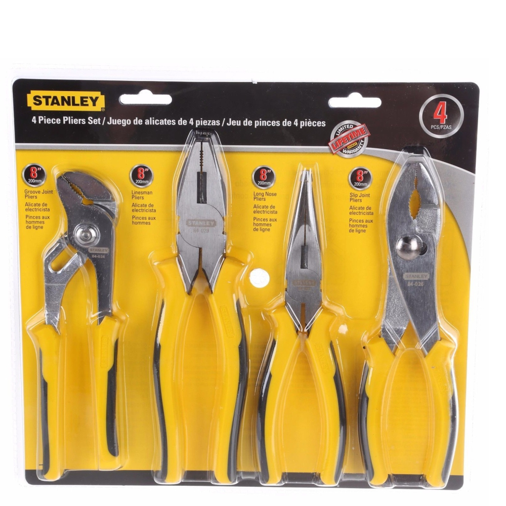 Stanley 4pc Plier Set