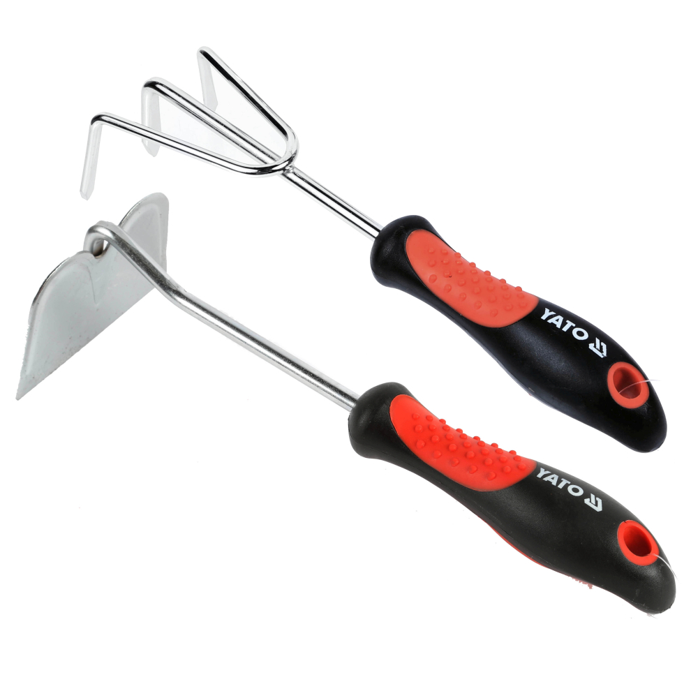 Yato Stainless Steel Garden Hoe 280mm & Garden Cultivator 270mm - need1