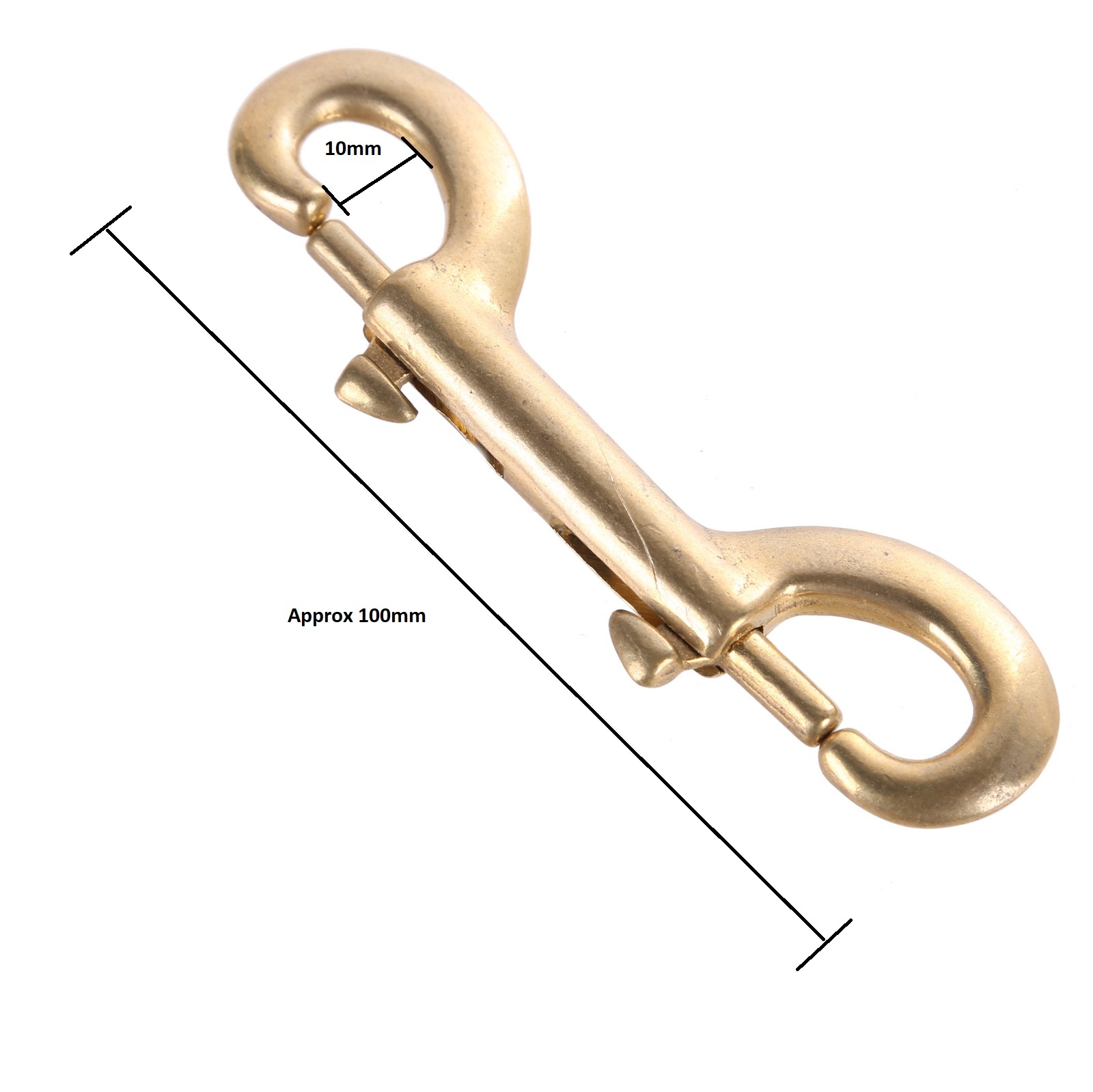 Solid Brass Double Bolt Snap Hook