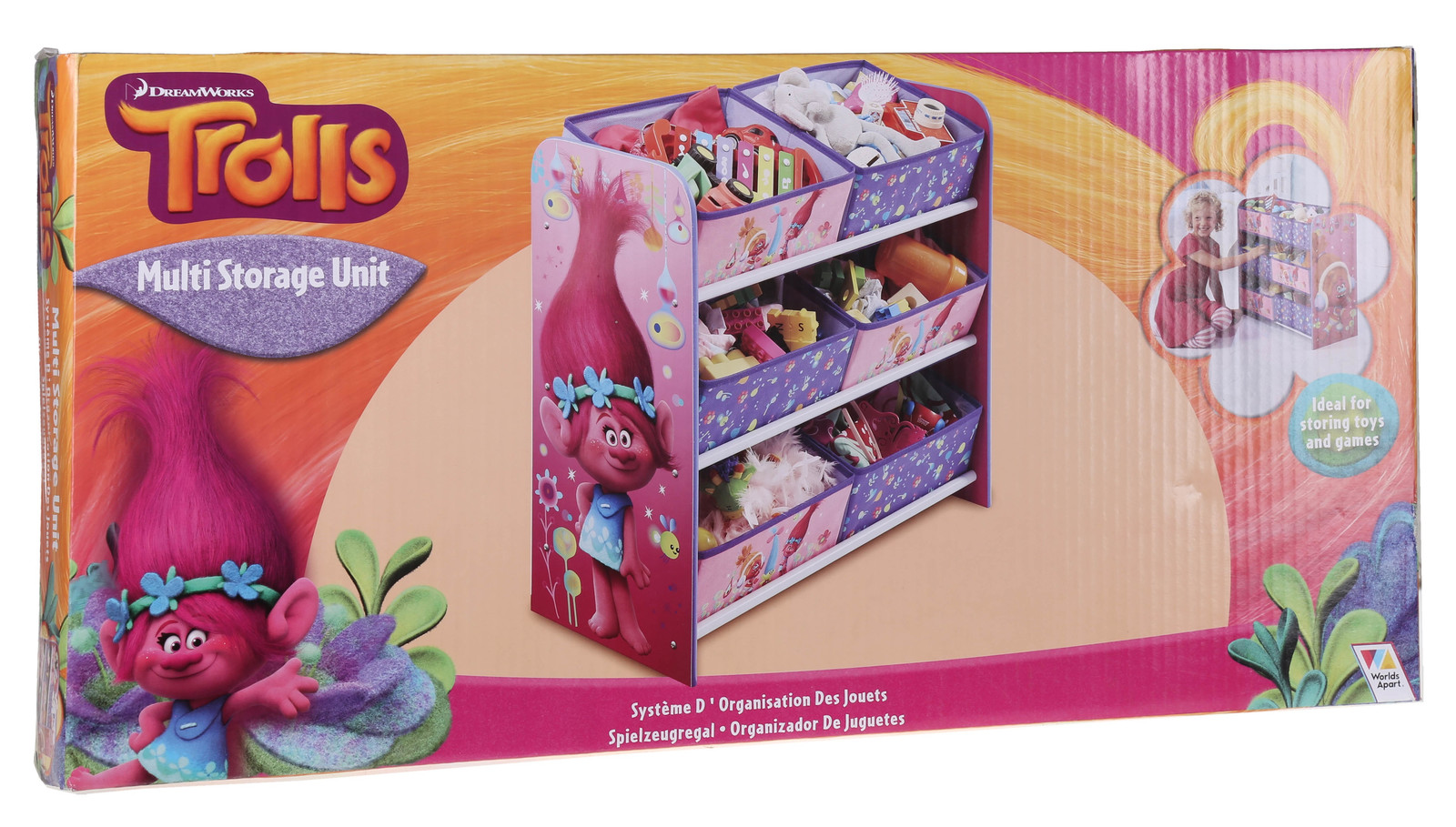 trolls toy organizer