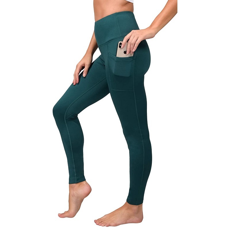 90 DEGREE BY REFLEX Women's High Waisted Leggings with Side Pockets 