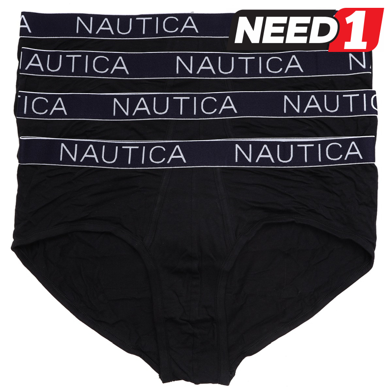 NAUTICA 4pcs Men's Cotton Stretch Briefs Underwear 