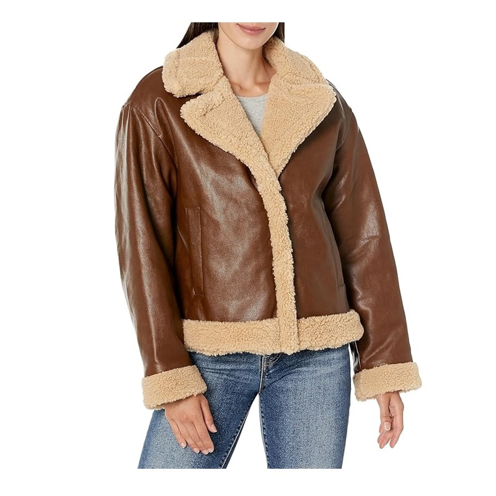 Levi's faux leather sherpa jacket shop