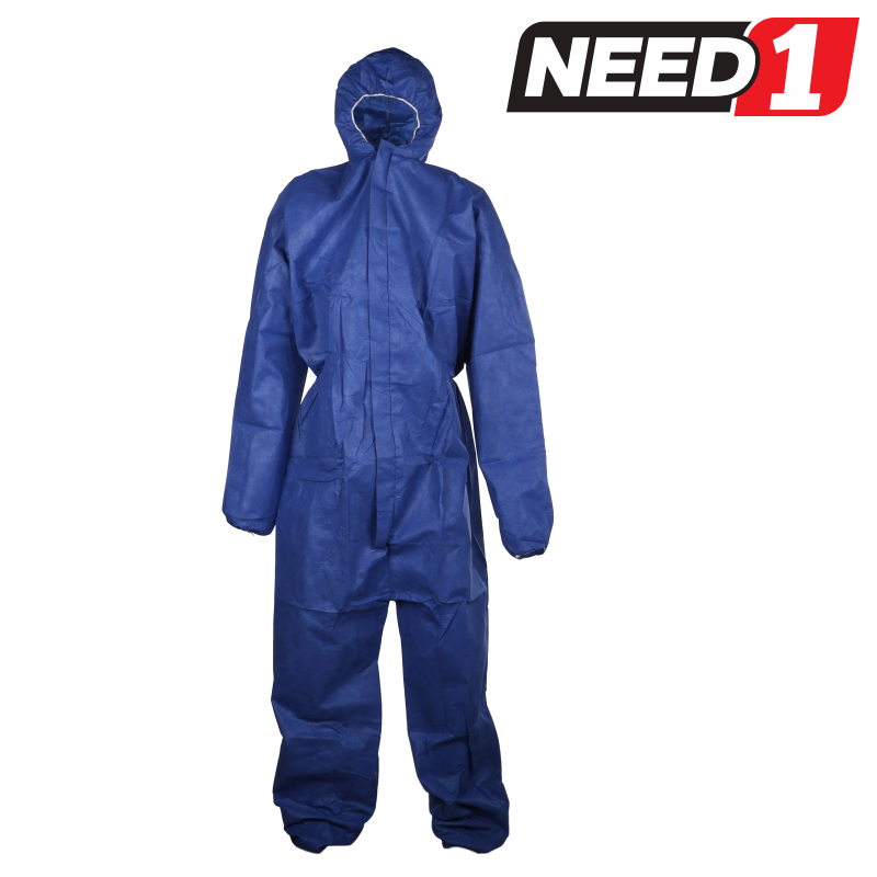 MSA 25 x Disposable Coveralls Size 3XL with Hood & Zip FrontClosure