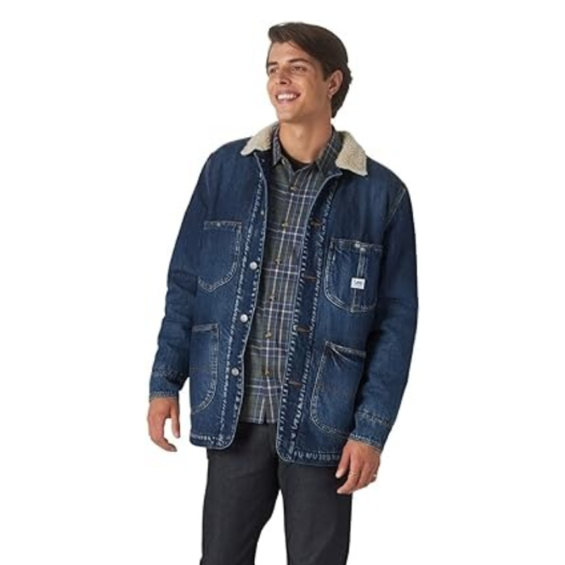 Dickies Damen Flannel Sherpa Chore Coat - Arbeitsjacke Mit Fleecefutter