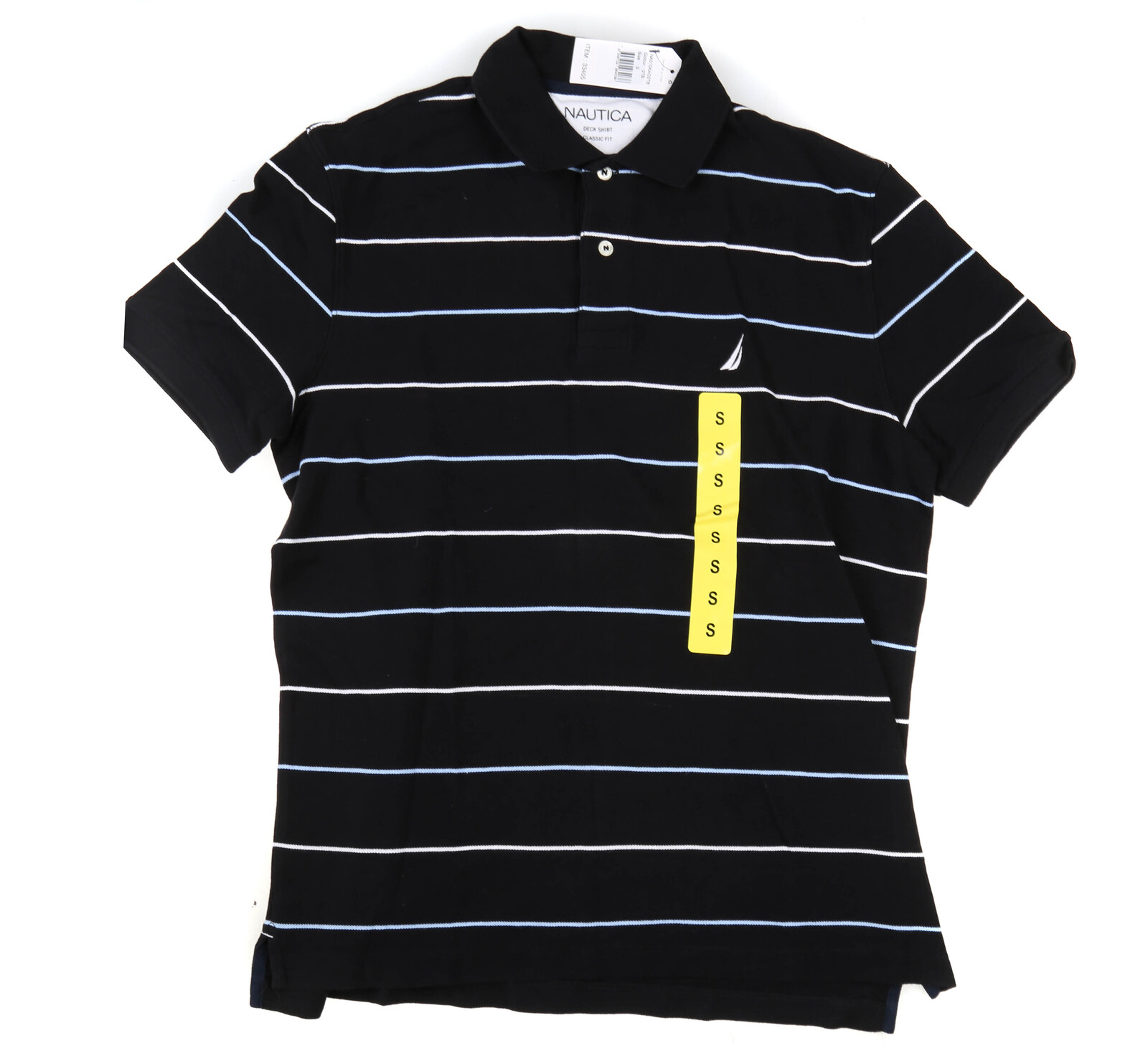 NEW MEN/'S NAUTICA CLASSIC FIT SHORT SLEEVE STRIPE POLO SHIRT $69