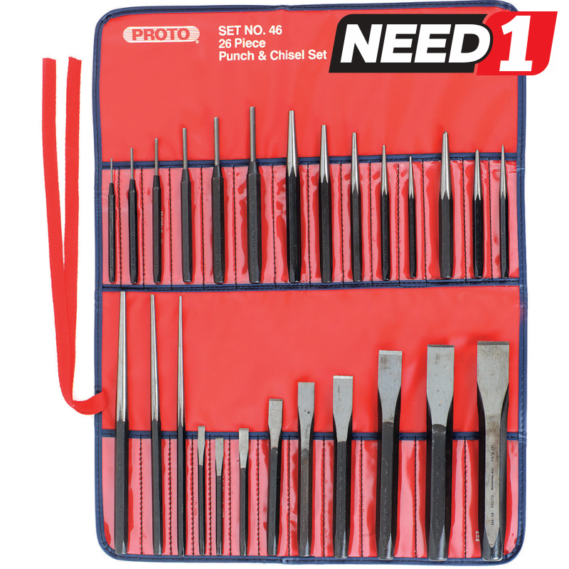 SIDCHROME 26 Piece Punch & Chisel Set
