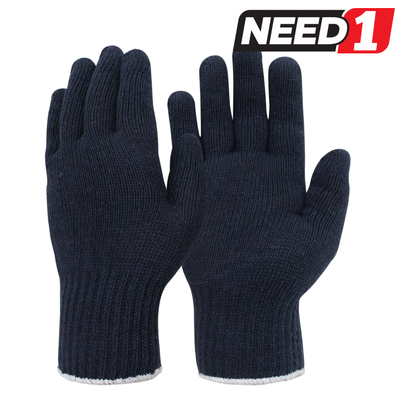 Knitted Ladies Work Gloves Seamless cotton/polyester Available in