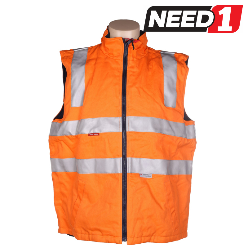 Yellow Hard Yakka Vests Hard Yakka Cotton Drill Vest
