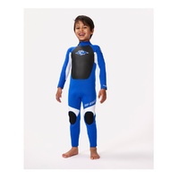 Boy's Groms Omega 3/2 Flatlock Back Zip Steamer Wetsuit