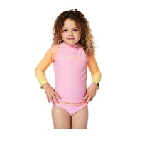 Girl's Sun UPF Long Sleeves Set: Long sleeves Tee & Swim Brief