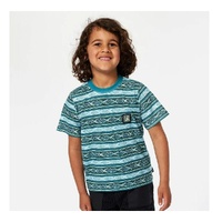 Boy's Tube Stripe Short Sleeves Tee