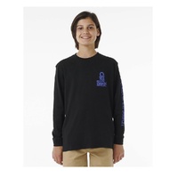Boy's Search Stack Long Sleeve Crew Neck T-Shirt
