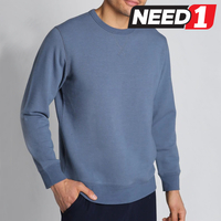 Men's Crew Neck Sweatshirt, Blue