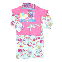 3pc Girl's Glow Flannel Pyjama Set: Long Sleeve Set & Short Sleeve Top