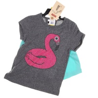 2pc Girl's Super Soft  Flamingo Clothing Set: T-Shirt & Shorts