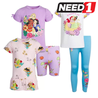 5pc Girl's Clothing Set: 3 Tops & 2 Pants