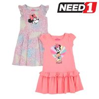 Girl's 2 Pack Dress, Minnie Mouse