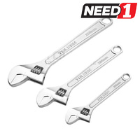 3pc Adjustable Wrench Set