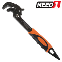  200mm Multi- Function Pipe Wrench with 30mm Opening & Tail Spike