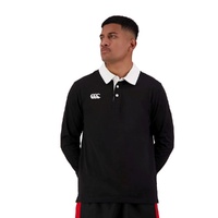 Men's Solid Dye Long Sleeve Rugby Jersey