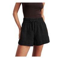 Women's Contrast Linen Shorts