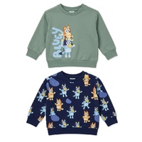 Kid's 2pk Crew Sweatshirts