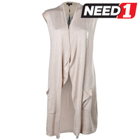 Women's Sleeveless Long Cardigan