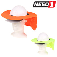 Sun Brim Sunshade Cap With Neck Flap For V-GARD 500 Hard Hats