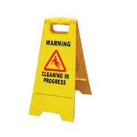 A-Frame Poly Cleaning In Progress Sign