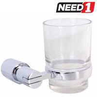 Glass Tumbler & Holder