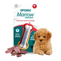 3 x Extra Small Jerky Flavour Marrow Chew Bone Dog's Toy