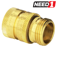 Brass Quick Change Garden Hose Connection