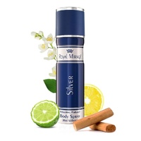 3 x 200ml Unisex Silver Long Lasting Daily Body Deodorant Spray