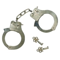 Adults Metal Cop Handcuffs For Role Play - Costume Accessory