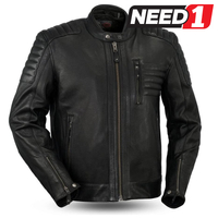 Men's Defender Leather Jacket FIM293CHRZ