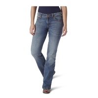 Women's Retro Mid Rise Boot Cut Jeans