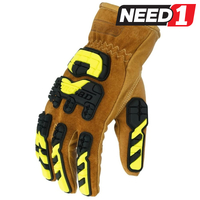 360 Degree Cut Limitless Leather Impact Gloves, Camel