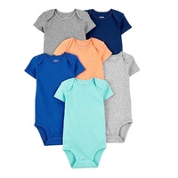 6 x Baby Boy's Short-Sleeve Bodysuit